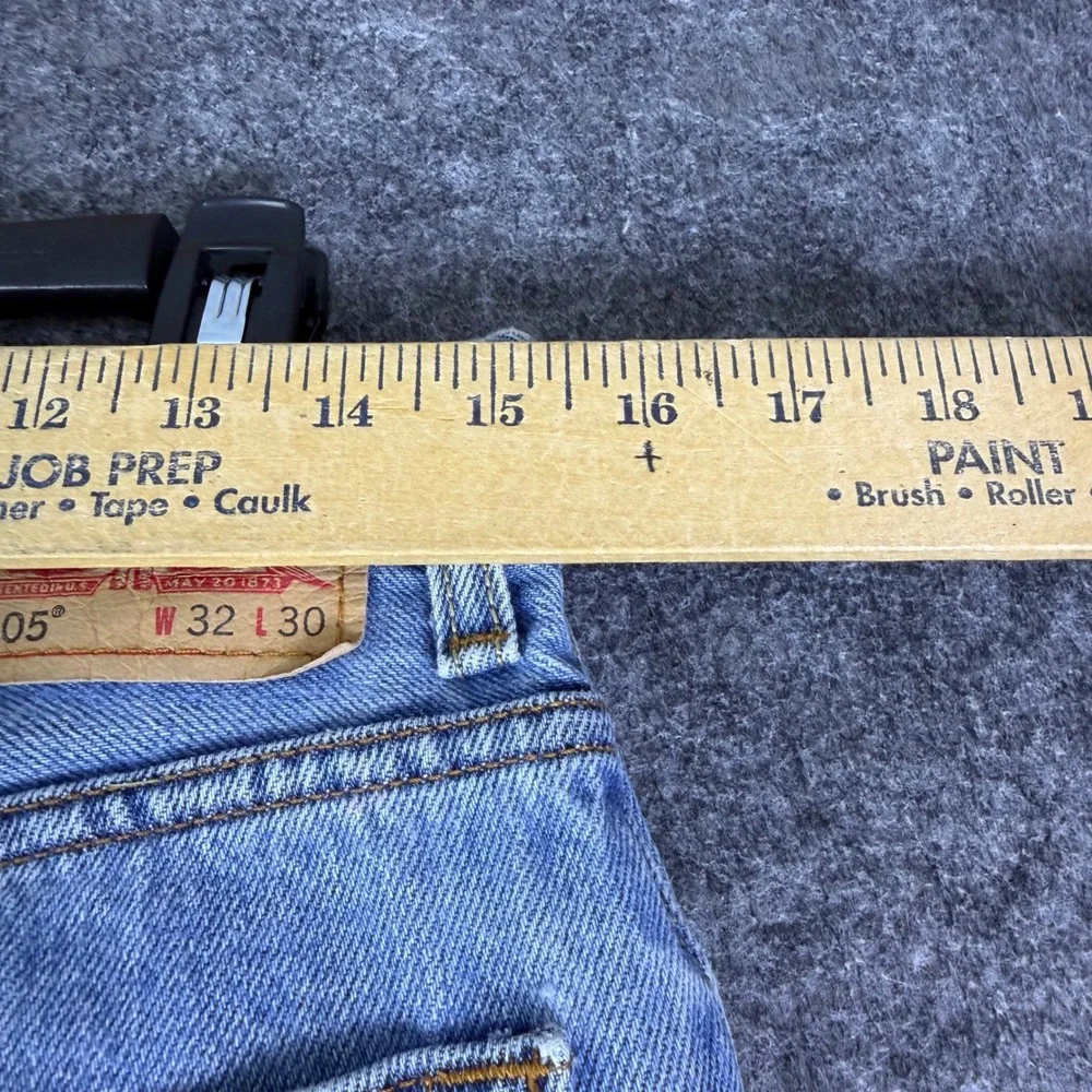 Levis distressing shown